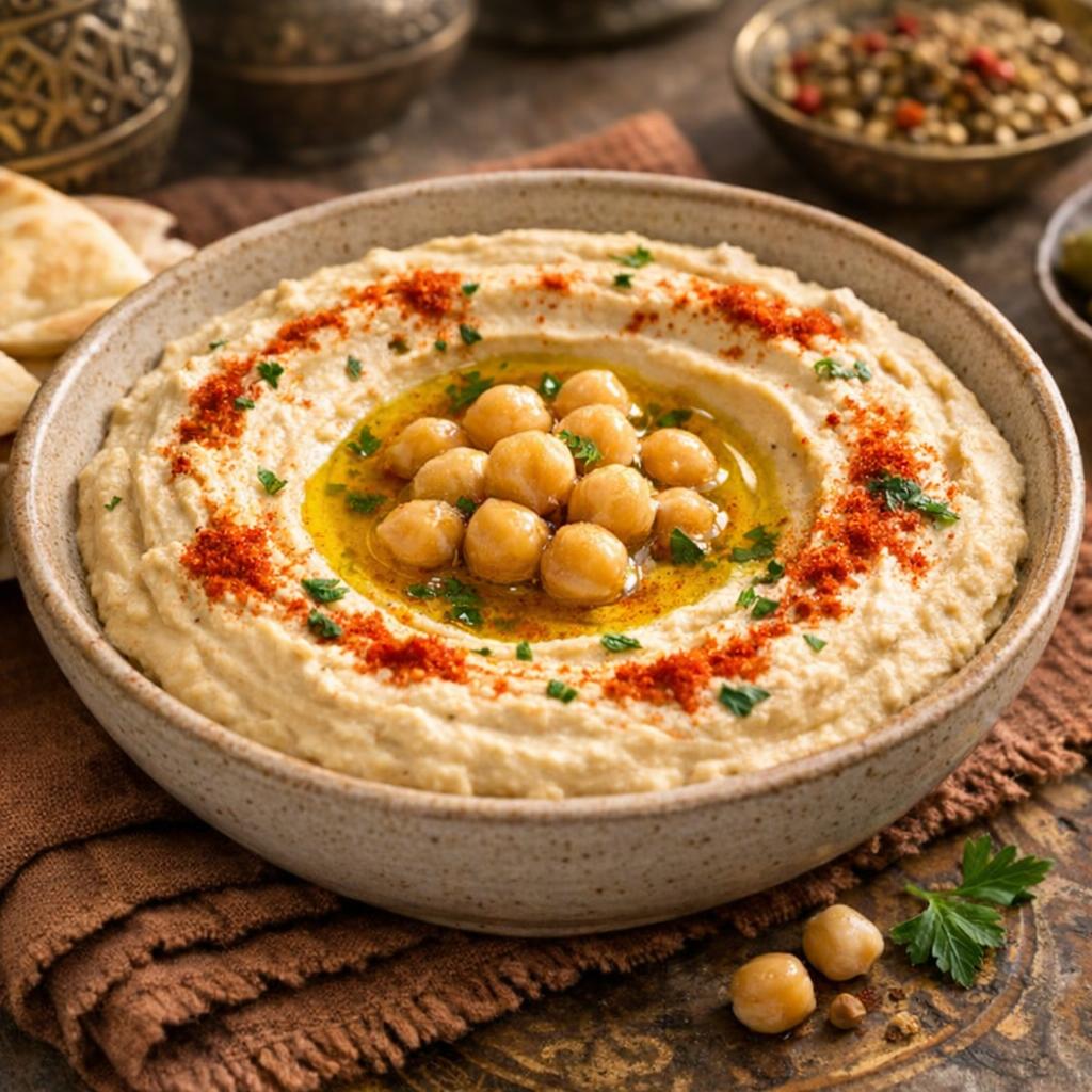 Hummus libanais traditionnel