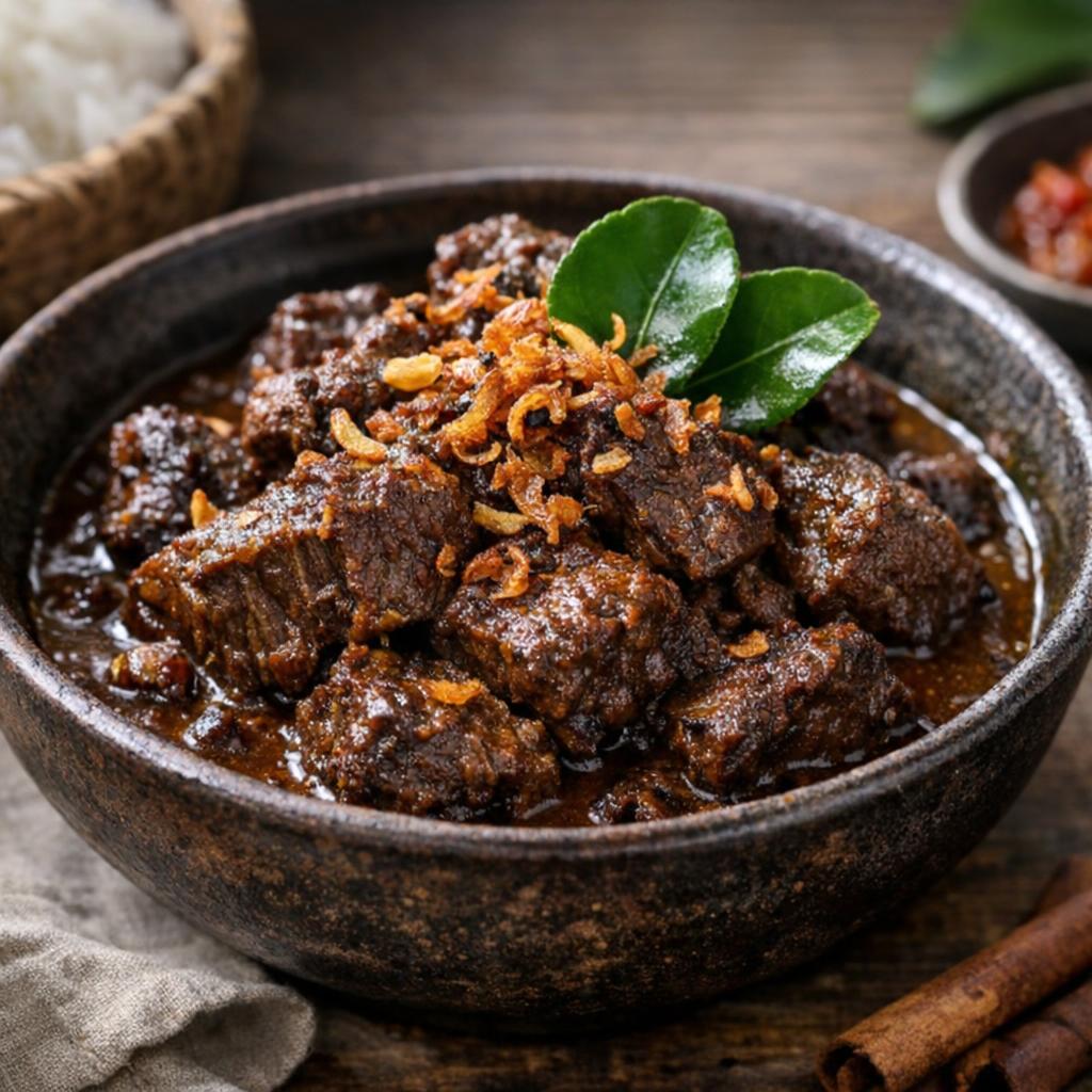 Rendang indonésien au boeuf